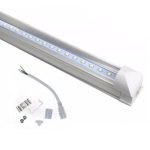 FOCO LARGO LED 22W T8 TRANSPARENTE CON BASE