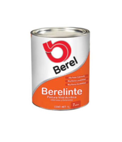 Pintura berel vinilica 898 verde 1lt