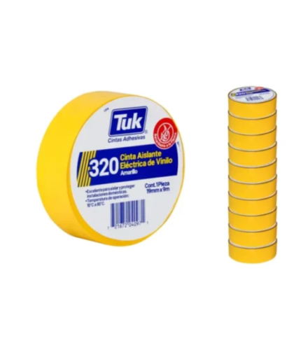 Cinta aislante tuk mod. 320 amarilla (pack. 10pzs)
