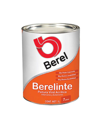 Pintura berel vinilica 821 naranja 1lt